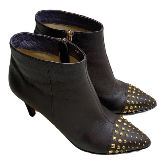 Vaneli Shoes - VanEli Heeled Bootie Brown Studded Toe Size 8.5